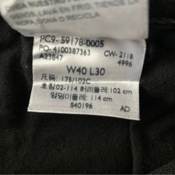 Signature Levi Strauss Denim Black Jeans Size S37 Slim W40 L30